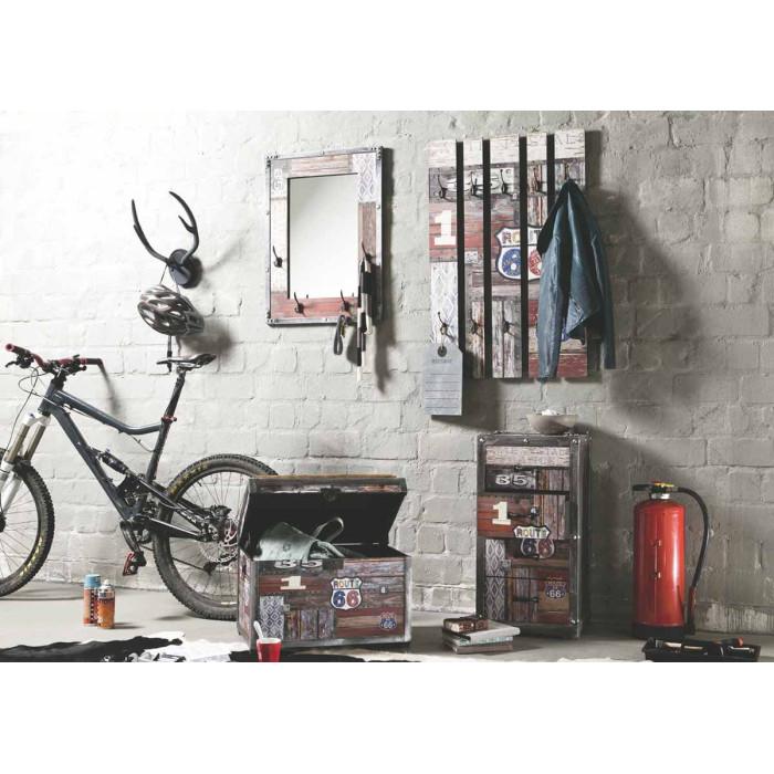 Paris Prix Patère Murale Vintage "Route" 100cm Naturel