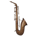 paris prix Patère Murale Vintage "Saxophone" 69cm Marron