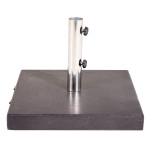 paris prix Pied de Parasol en Granite "Stathera" 50cm Gris Foncé