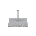 Paris Prix Pied De Parasol Moucheté Carré "Stathera" 50cm Gris