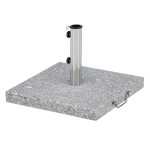 paris prix Pied de Parasol Moucheté Carré "Stathera" 50cm Gris