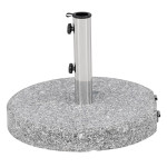 paris prix Pied de Parasol Moucheté Rond "Stathera" 50cm Gris