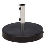 paris prix Pied de Parasol Rond en Granite "Stathera" 50cm Gris