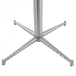 Paris Prix Pied De Table En Acier "Algono" 110cm Argent