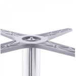 Paris Prix Pied De Table En Métal "Krome" 75cm Argent
