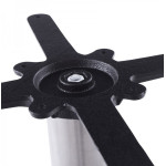 Paris Prix Pied De Table En Métal "Misco" 45cm Argent