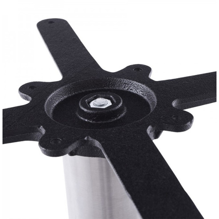 Paris Prix Pied De Table En Métal "Misco" 45cm Argent