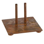 paris prix Pied pour Parasol en Métal "Shiva" 15cm Rouille