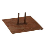 paris prix Pied pour Parasol en Métal "Shiva II" 30cm Rouille