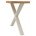 Paris Prix Pieds De Table En Métal Croix "Brant" 72cm Blanc