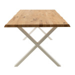 Paris Prix Pieds De Table En Métal Croix "Brant" 72cm Blanc