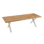Paris Prix Pieds De Table En Métal Croix "Brant" 72cm Blanc