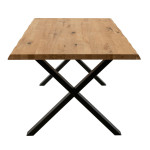 Paris Prix Pieds De Table En Métal Croix "Brant" 72cm Noir