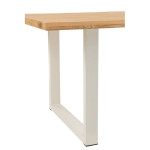 Paris Prix Pieds De Table En Métal Rectangle "Brant" 72cm Blanc