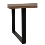 Paris Prix Pieds De Table En Métal Rectangle "Brant" 72cm Noir
