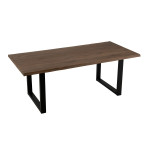 Paris Prix Pieds De Table En Métal Rectangle "Brant" 72cm Noir