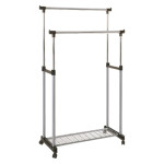 paris prix Portant à Vêtements "2 Barres" 170cm Chromé