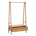 Paris Prix Portant à Vêtements Avec Tiroir "Tiria" 162cm Marron