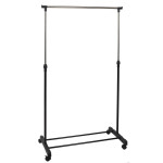 Paris Prix Portant à Vêtements En Métal "Roulette" 90cm Noir