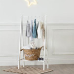 Paris Prix Portant à Vêtements Enfant "Simple" 115cm Blanc