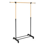 Paris Prix Portant à Vêtements Extensible "Effet Bois" 166cm Noir