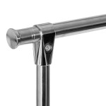 Paris Prix Portant à Vêtements "Roulettes" 173cm Argent