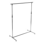 paris prix Portant à Vêtements "Roulettes" 173cm Argent