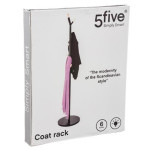 Paris Prix Porte-Manteau Métal 6 Tiges "Carry" 175cm Noir