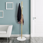 Paris Prix Porte-Manteaux 4 Crochets "Fiona" 130cm Naturel