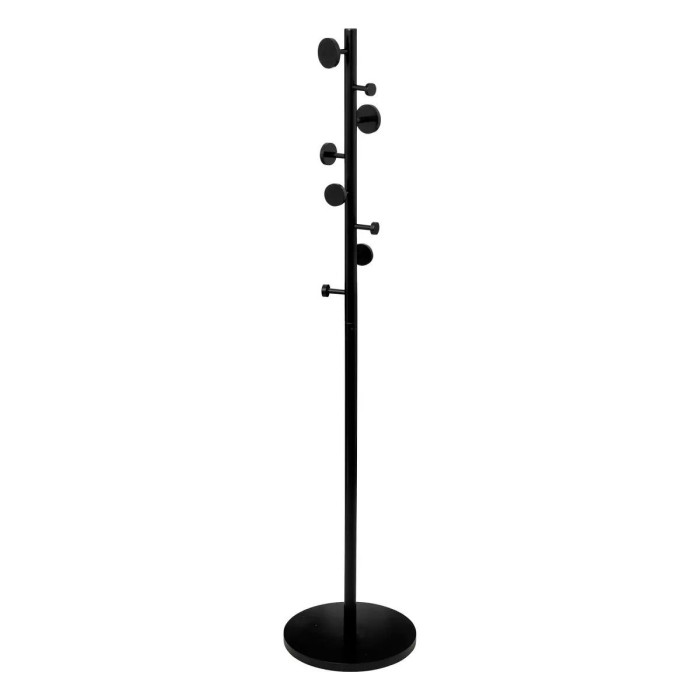 Paris Prix Porte-Manteaux 8 Crochets "Cercle" 176cm Noir