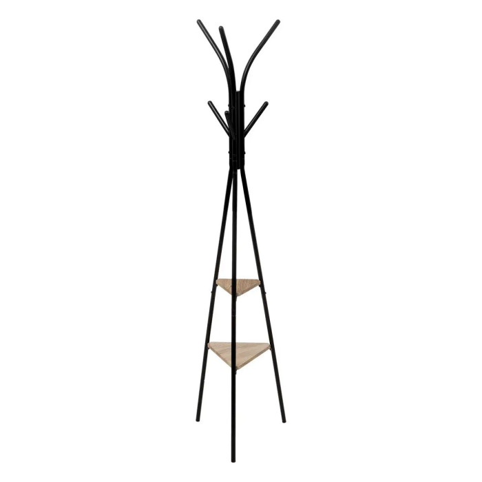Paris Prix Porte-Manteaux Avec Étagères "Jano" 175cm Noir