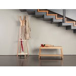 Paris Prix Porte-Manteaux Design "Magellan" 180cm Chêne