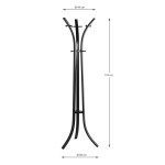 Paris Prix Porte-Manteaux En Métal "Tilla" 174cm Noir