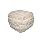 Paris Prix Pouf Bohème Fait à La Main "Bohist" 50cm Naturel