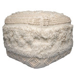 paris prix Pouf Bohème Fait à la Main "Bohist" 50cm Naturel
