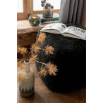 Paris Prix Pouf Carré Déco "Peau De Mouton" 45cm Vert