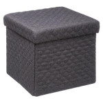 paris prix Pouf Carré Design "Mix N'Modul" 31cm Gris Foncé