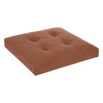 Paris Prix Pouf Carré Pliable Design "Soren" 38cm Marron