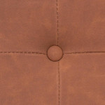 Paris Prix Pouf Carré Pliable Design "Soren" 38cm Marron