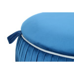 Paris Prix Pouf & Coffre De Rangement "Adorée" 63cm Bleu