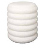 paris prix Pouf & Coffre de Rangement "Freya" 43cm Blanc
