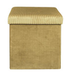 paris prix Pouf & Coffre de Rangement "Giulia" 38cm Jaune