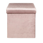 paris prix Pouf & Coffre de Rangement "Giulia" 38cm Rose