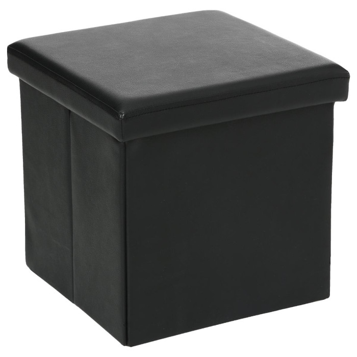Paris Prix Pouf & Coffre De Rangement "Lounge" 38cm Noir
