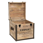 Paris Prix Pouf Coffre De Rangement "Shipment" 49cm Naturel