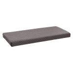 Paris Prix Pouf & Coffre De Rangement "Velours" 76cm Gris