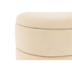 Paris Prix Pouf & Coffre De Rangement "Zéro" 41cm Ivoire