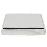 Paris Prix Pouf Coffre Pliable Côtelé "Scott" 38cm Beige