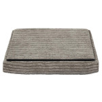Paris Prix Pouf Coffre Pliable Côtelé "Scott" 38cm Taupe
