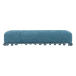 Paris Prix Pouf Coffre Pliable "Mémo" 40cm Bleu Canard